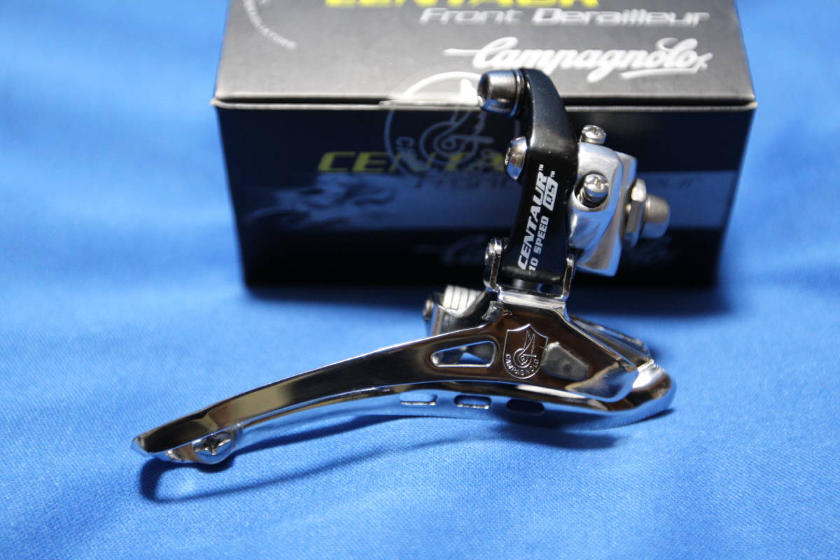 送料込み カンパニョーロ 2007 ケンタウル QS 10速 FD直付け 新品 Ff カンパ 10S FD7-CE2B ダブルクランク用 新品未使用 盾ロゴ 直付