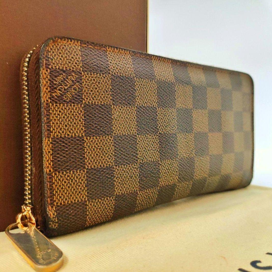 極美品□ 1円 ルイヴィトン Louis Vuitton ダミエ エベヌ ジッピー