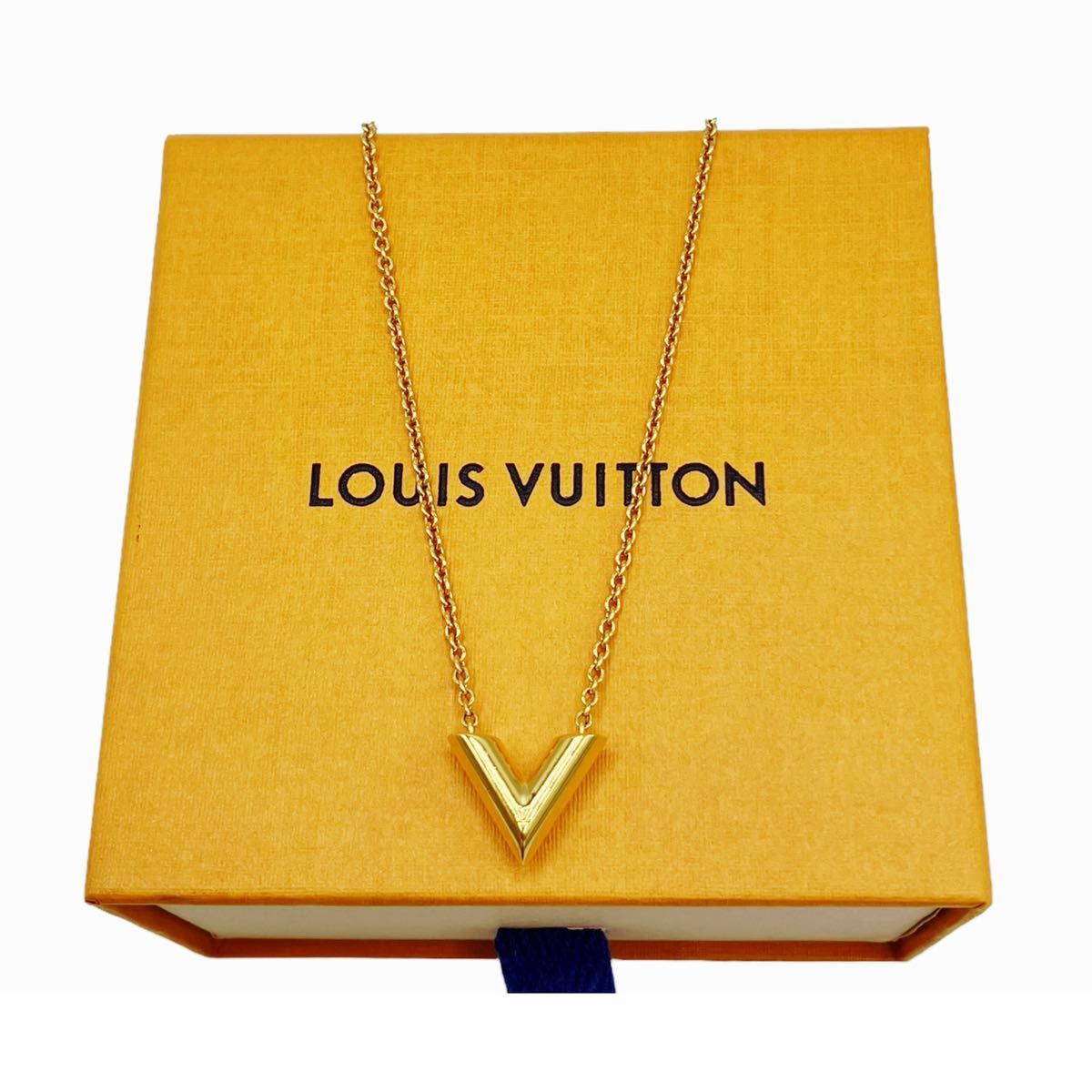 LOUIS VUITTON Louis Vuitton essential V necklace M68156 metal