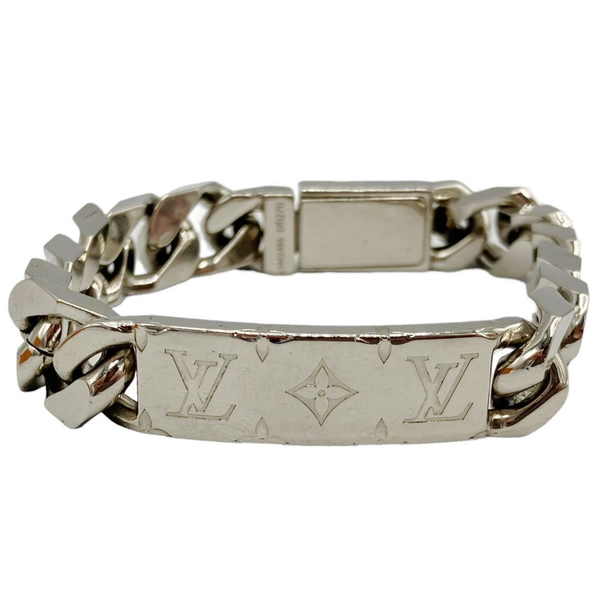 良品】ルイヴィトン LOUIS VUITTON M62486 ブラスレ チェーン メンズ
