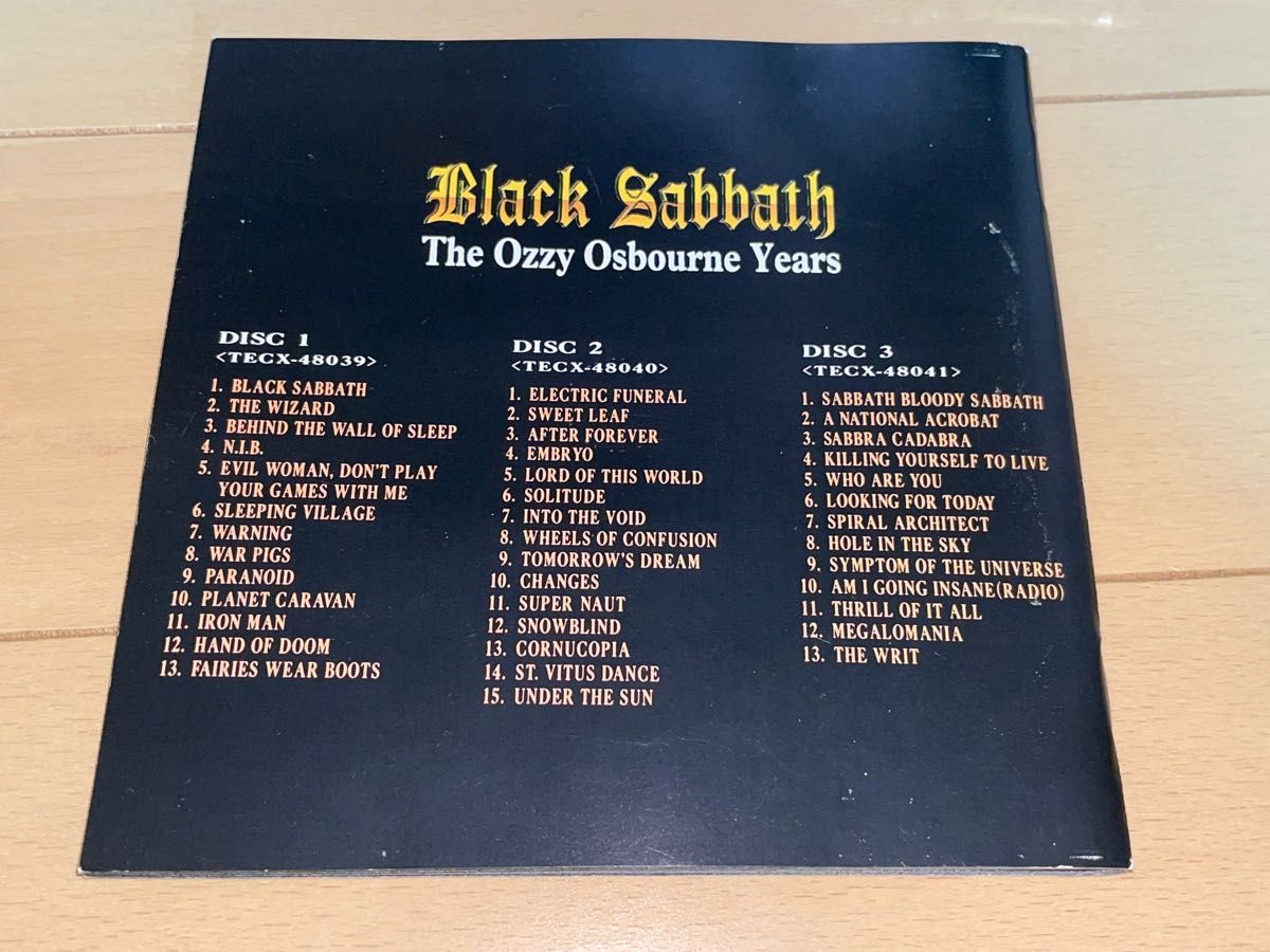 【匿名発送】 BLACK SABBATH/The Ozzy Osbourne Years CD3枚組