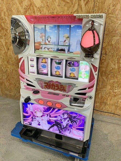 スロット まどかマギカ 初代 実機 コイン不要機付 アルティメットパネル-