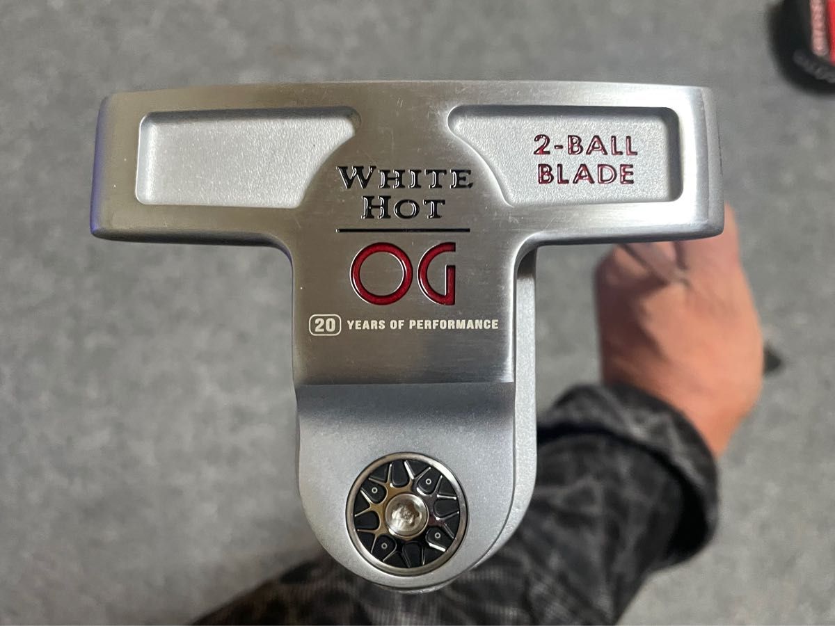 オデッセイホワイトホットOG 2ボールブレードタイプストロークラボシャフト34インチ