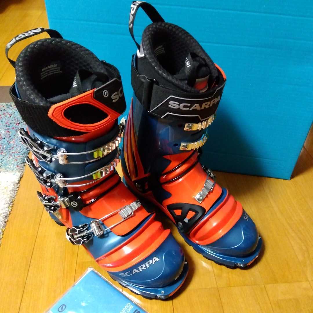 SCARPA TX PRO NTN TTS スカルパ テレマーク スキー ブーツ　LYONS BLUE RED ORANGE　25.0_画像1