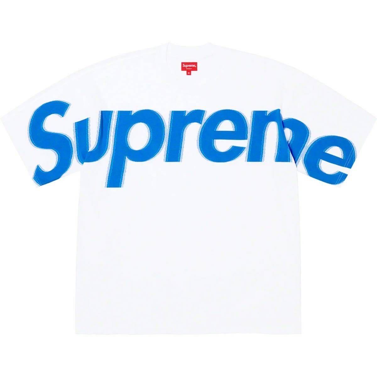 【新品未使用】 22AW 23 新品 Supreme シュプリーム INTARSIA S/S TOP Tシャツ カットソー 半袖 WHITE S ホワイト 白色 即決早い者勝ちの画像1