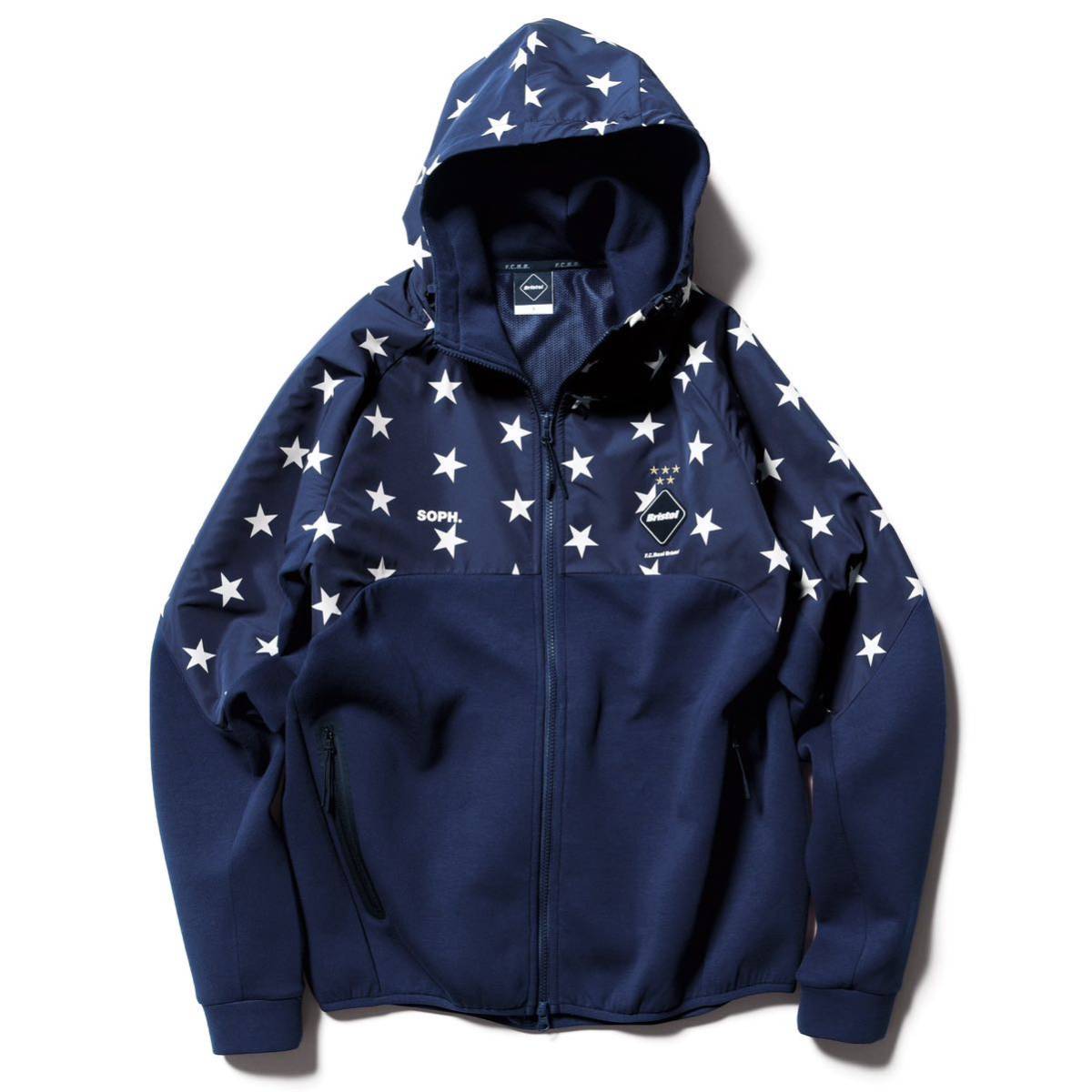 【即決】 FCRB f.c real bristol エフシーレアルブリストル SOPHNET ソフネット VENTILATION HOODIE フーディー スウェットパーカー NAVY_画像1