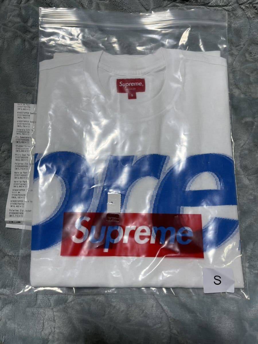 【新品未使用】 22AW 23 新品 Supreme シュプリーム INTARSIA S/S TOP Tシャツ カットソー 半袖 WHITE S ホワイト 白色 即決早い者勝ちの画像3