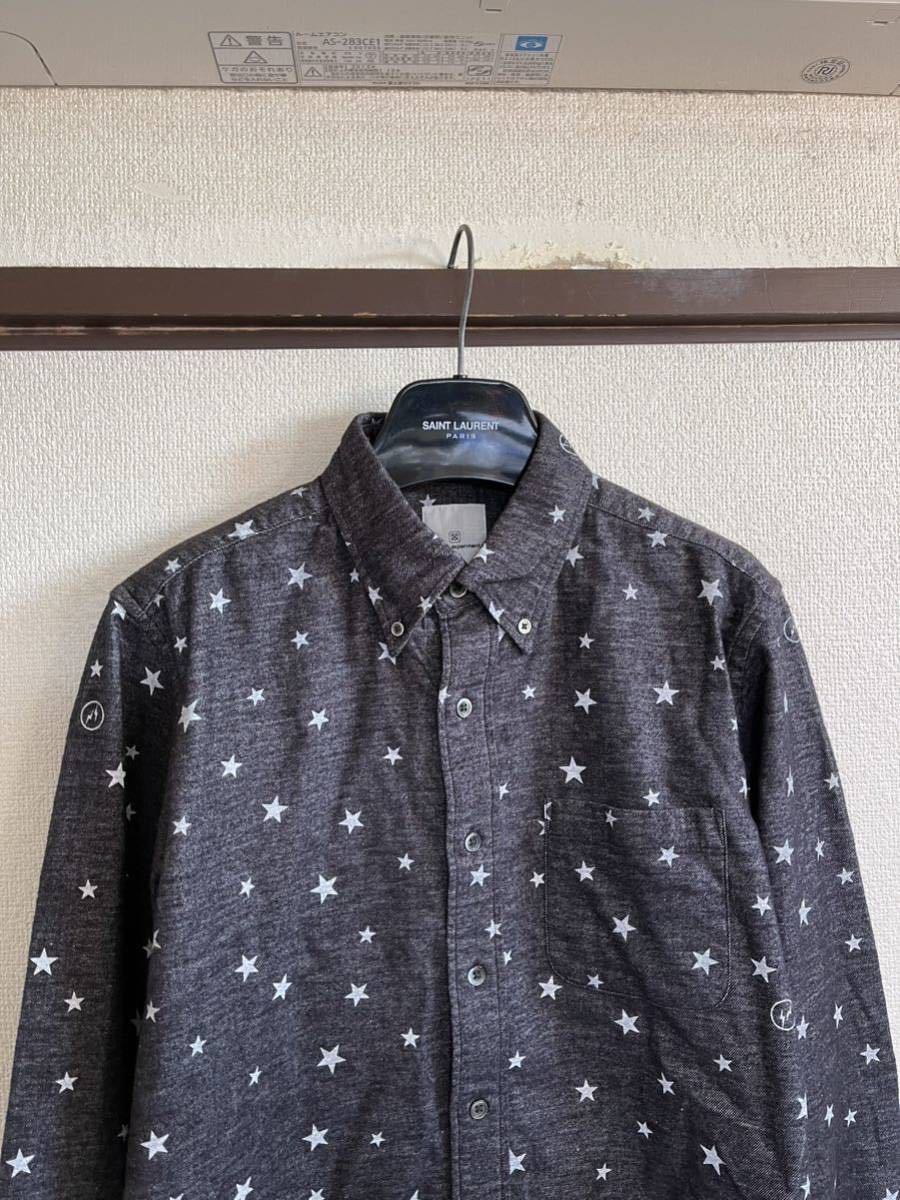 【良品】【レターパックプラス対応】 uniform experiment UE ユニフォームエクスペリメント SOPHNET ソフ STAR FLANNEL B.D SHIRT シャツ_画像5