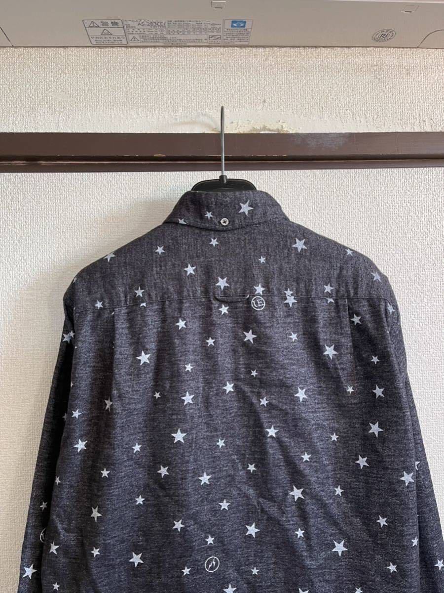 【良品】【レターパックプラス対応】 uniform experiment UE ユニフォームエクスペリメント SOPHNET ソフ STAR FLANNEL B.D SHIRT シャツ_画像7