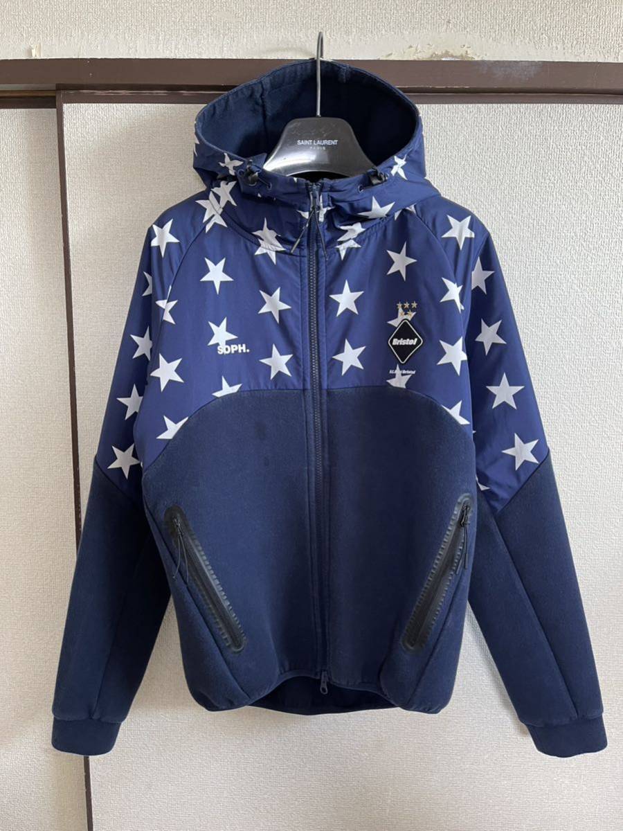 【即決】 FCRB f.c real bristol エフシーレアルブリストル SOPHNET ソフネット VENTILATION HOODIE フーディー スウェットパーカー NAVY_画像6