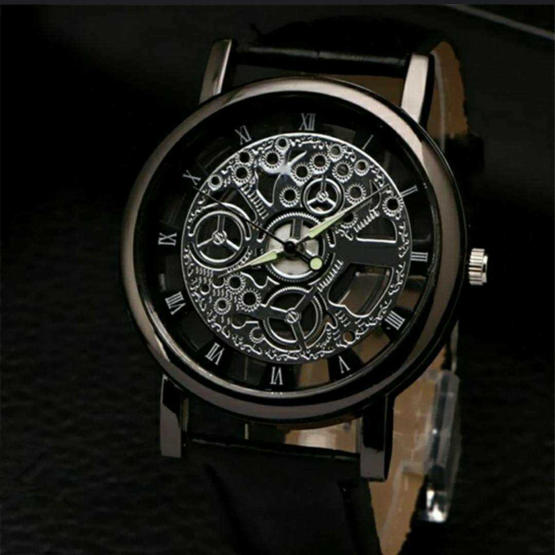新品　激渋　腕時計　スケルトン　黒と茶色のセット　3