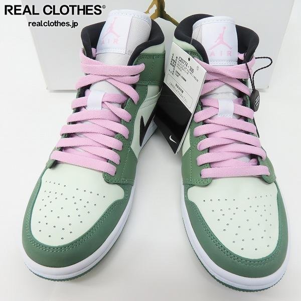 未使用】NIKE/ナイキWMNS AIR JORDAN 1 MID SE DUTCH GREEN エア