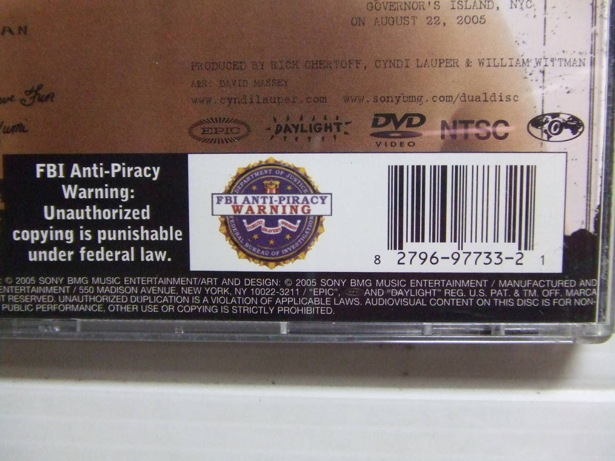 DualDisc(CD/DVD)★シンディ・ローパー/THE BODY ACOUSTIC 　Cyndi Lauper　輸入盤★8枚まで同梱送料160円_画像8