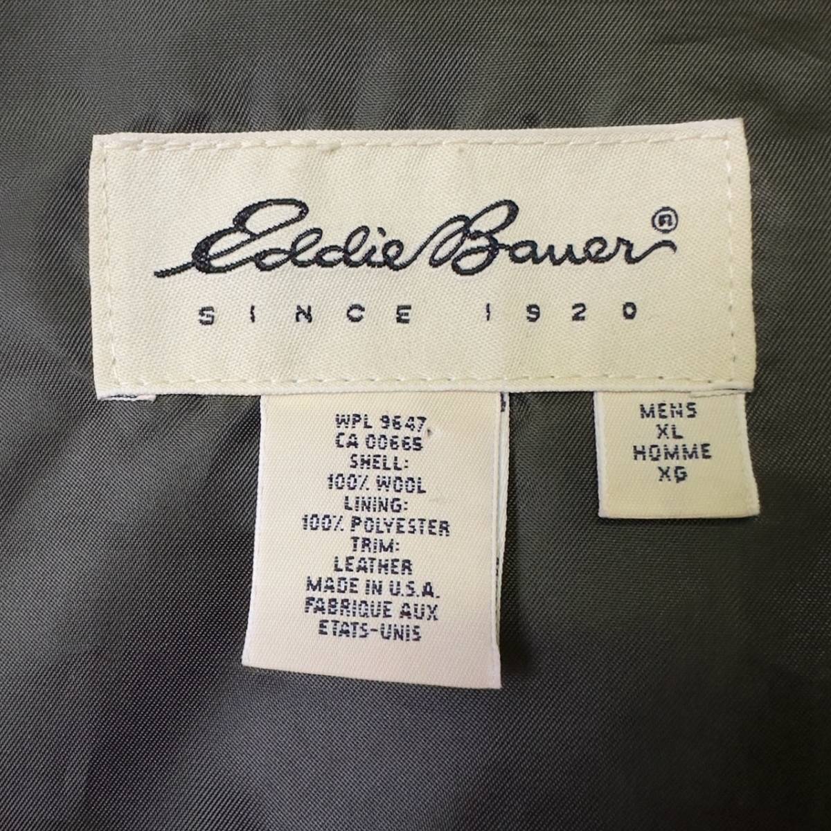 10132円 90s USA製 Eddie Bauer ウール コート XL ビッグサイズ 10132円 90s USA製 Eddie Bauer ウール コート XL ビッグサイズ