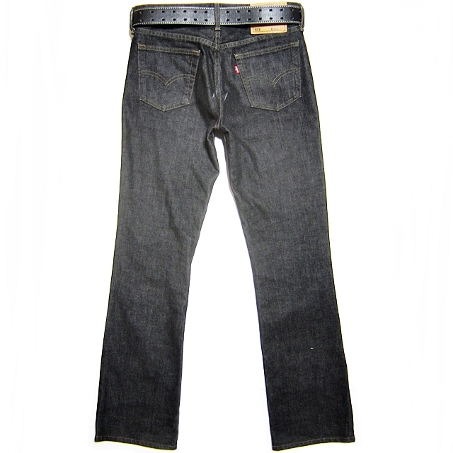 即決★Levi's★メンズW30≒79cm ブーツカットデニム リーバイス577 廃番 ブラック フレア ローライズ ボタンフライ ジーンズ 日本製