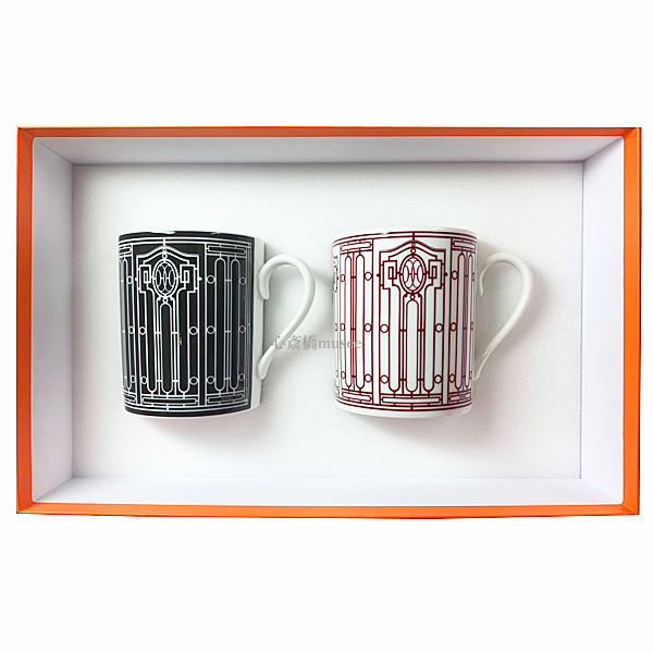 ≪ 新品 ≫ HERMES エルメス マグカップ ペア Hデコ シリーズ 300ml