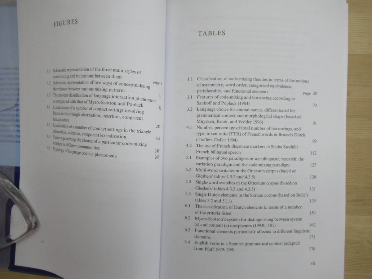 B63〇 英語書籍 『 Bilingual Speech - A Typology of Code-Mixing 』 ピーター・マイスケン Pieter Muysken オランダ語学者 言語学 230224_画像8