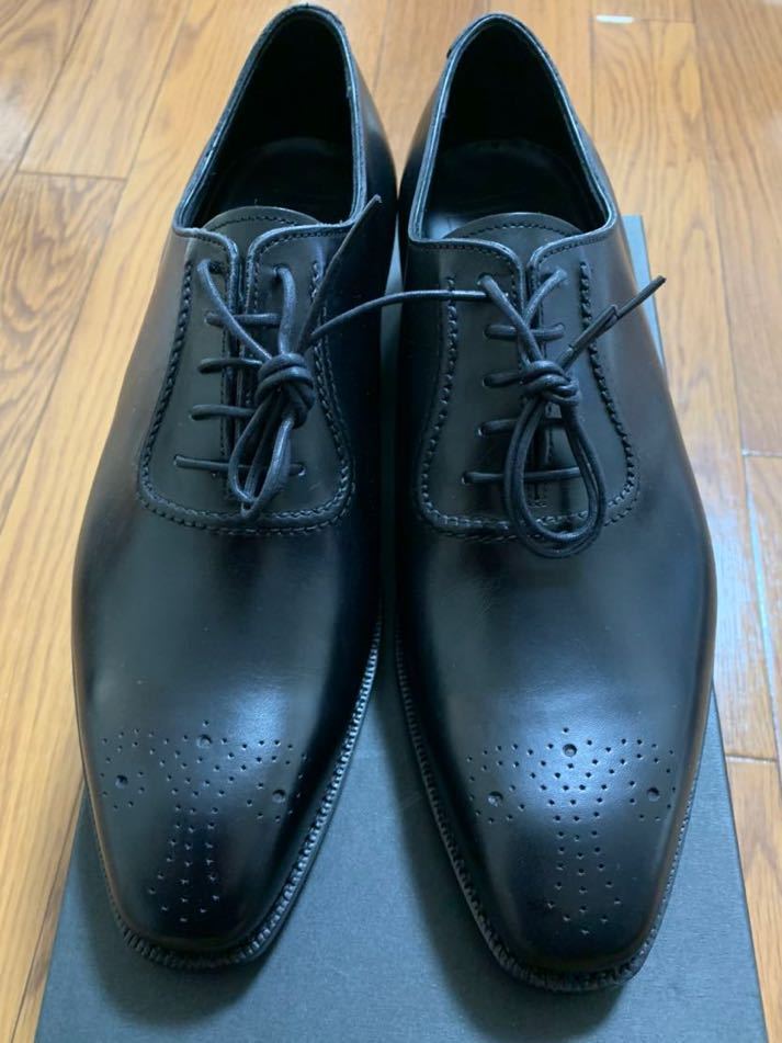 三陽山長 琴之介 ホールカット US8(26cm) ブラック 新商品通販 メンズ