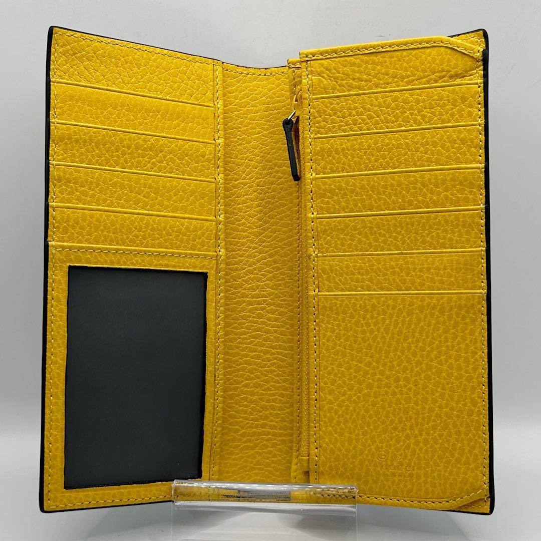 んだんに 新品同様 GUCCI グッチ 長財布 ウォレット インター