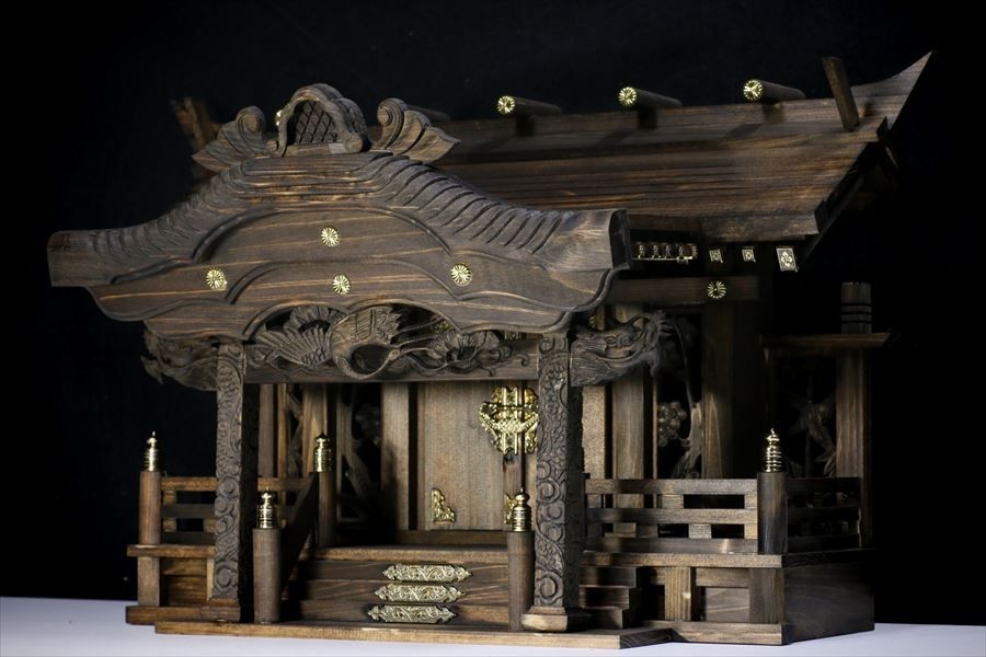  household Shinto shrine modern furniture style hand coating limitation making black dragon one company dragon pillar Mai crane. sculpture household Shinto shrine set high class .. . made . dragon large company furniture style modern household Shinto shrine 