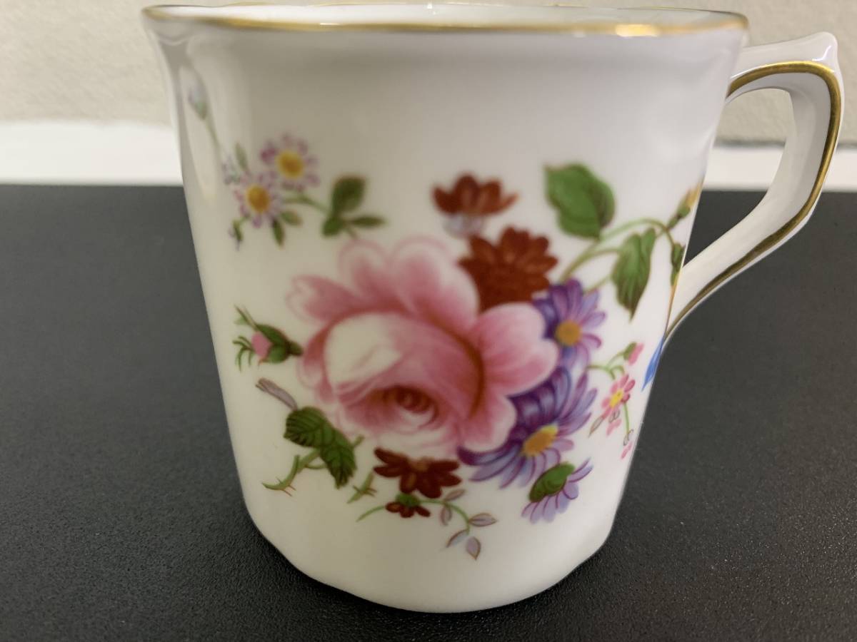 ROYAL CROWN DERBY Royal Crown Dubey cup & saucer 1 customer Western-style tableware tableware floral print ①