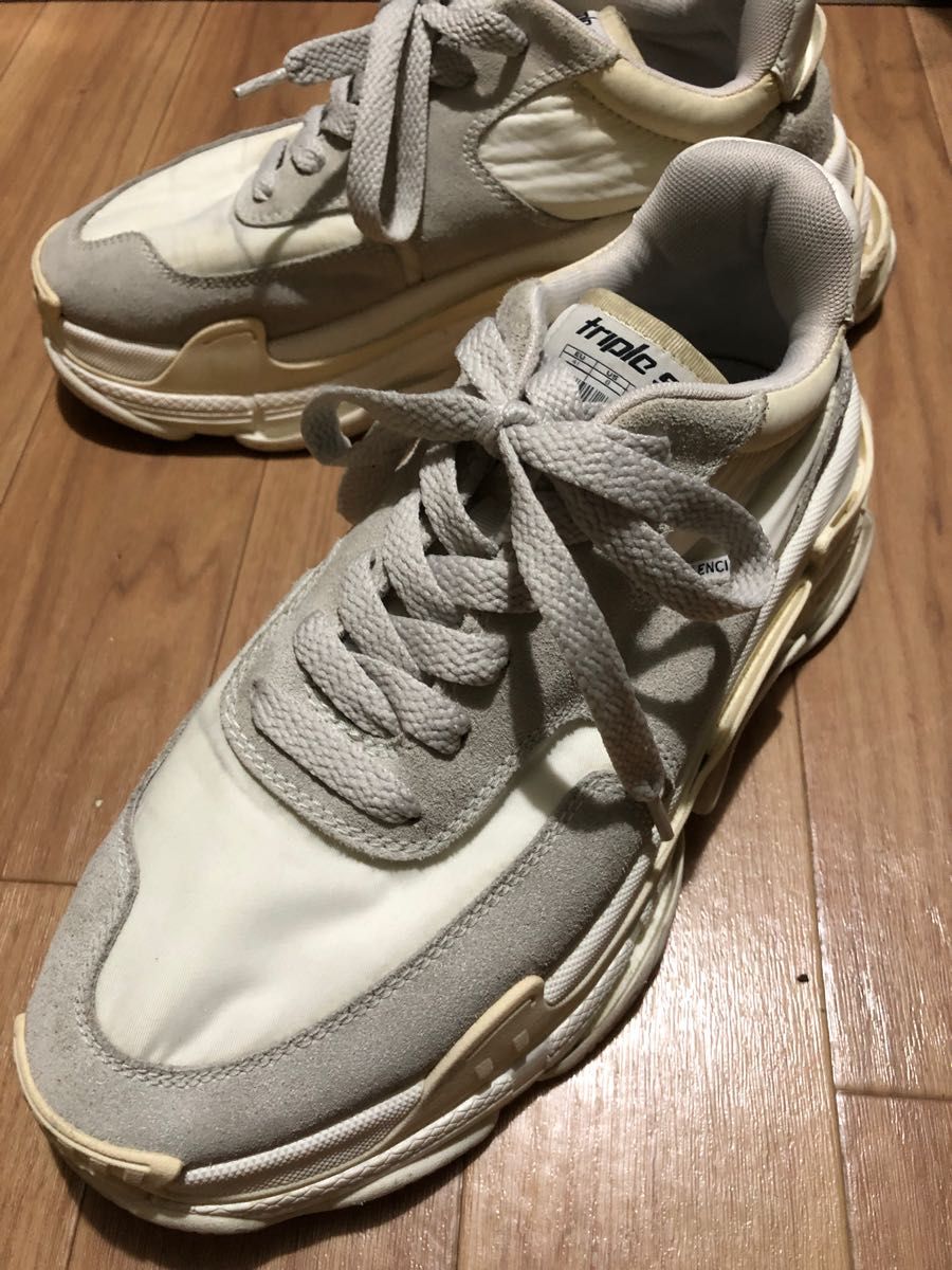 BALENCIAGA バレンシアガ TRIPLE S トリプルエス 白色 ホワイト スニーカー 27.0 41