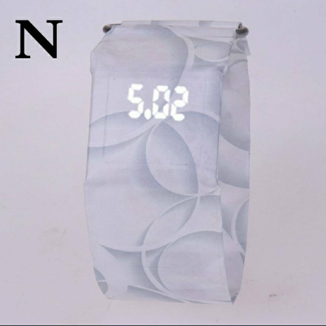  new goods unused paper clock paper watch lady's men's unisex man and woman use wristwatch digital waterproof 42147