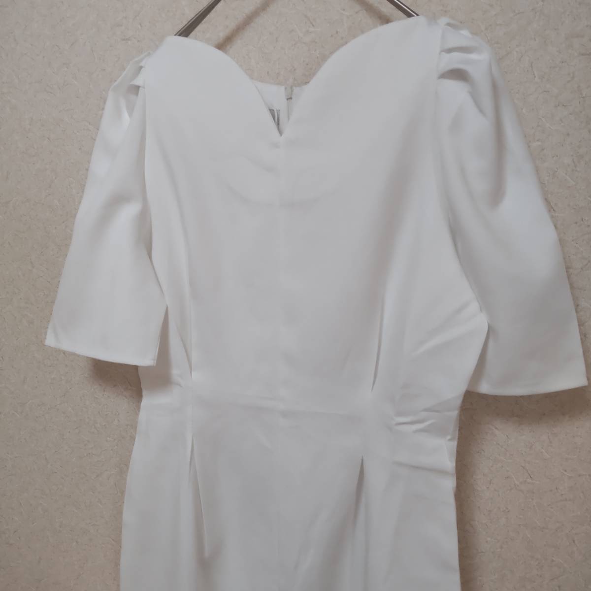 新品　未使用　レディース　ドレス　Мサイズ　白　ホワイト　結婚式　二次会　パーティー　5246　　110701_画像9