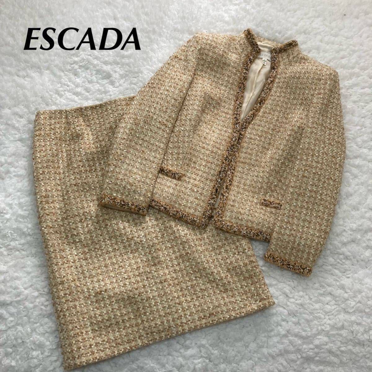 注目の福袋！ ESCADA エスカーダ セットアップ ツイード ラメ