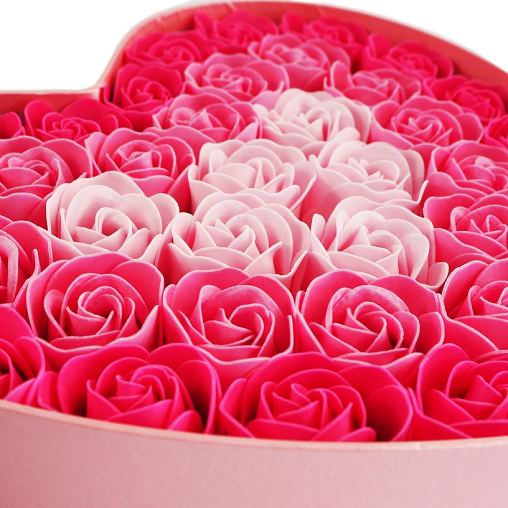  soap flower flower. shape. bathwater additive rose. shape Heart type pink bus fragrance bus bom present Mother's Day White Day Christmas 