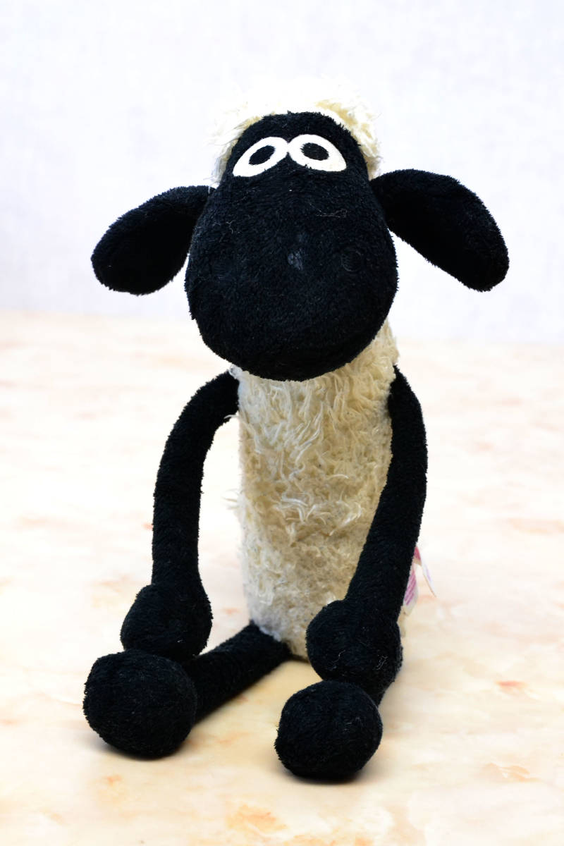 ♪♪ひつじのショーン Shaun the Sheep ぬいぐるみ 19cm NICI ちょっと古め 座るタイプ? 中古品_画像3