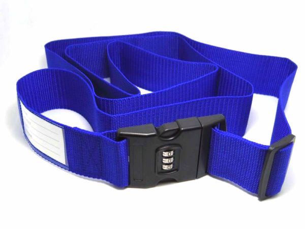  suitcase belt 3 column dial lock type blue 