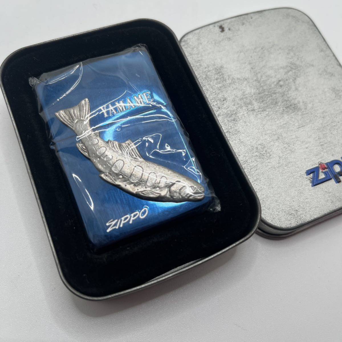 レア ブルーチタン YAMAME ヤマメ zippo