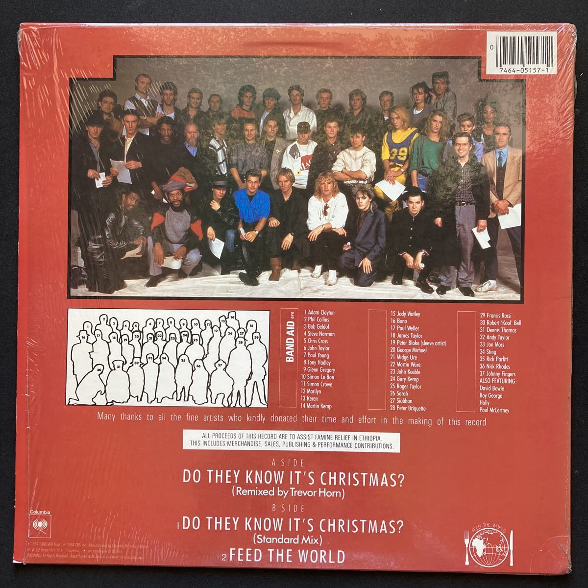 12inch BAND AID THEY IT'S KNOW DO CHRISTMAS? ロック、ポップス