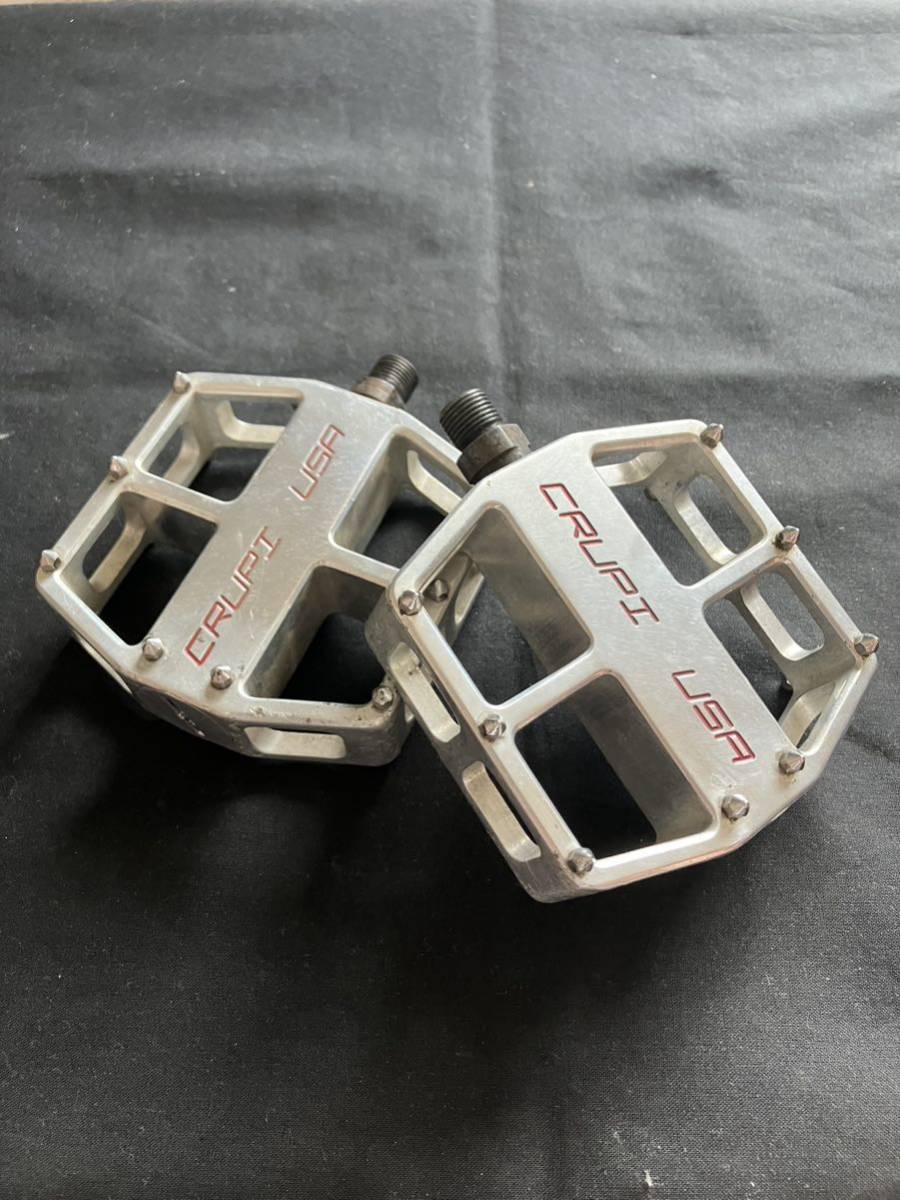 CRUPI USA クルッピ フラットペダル アルミ 9/16 アメリカ製 MADE IN