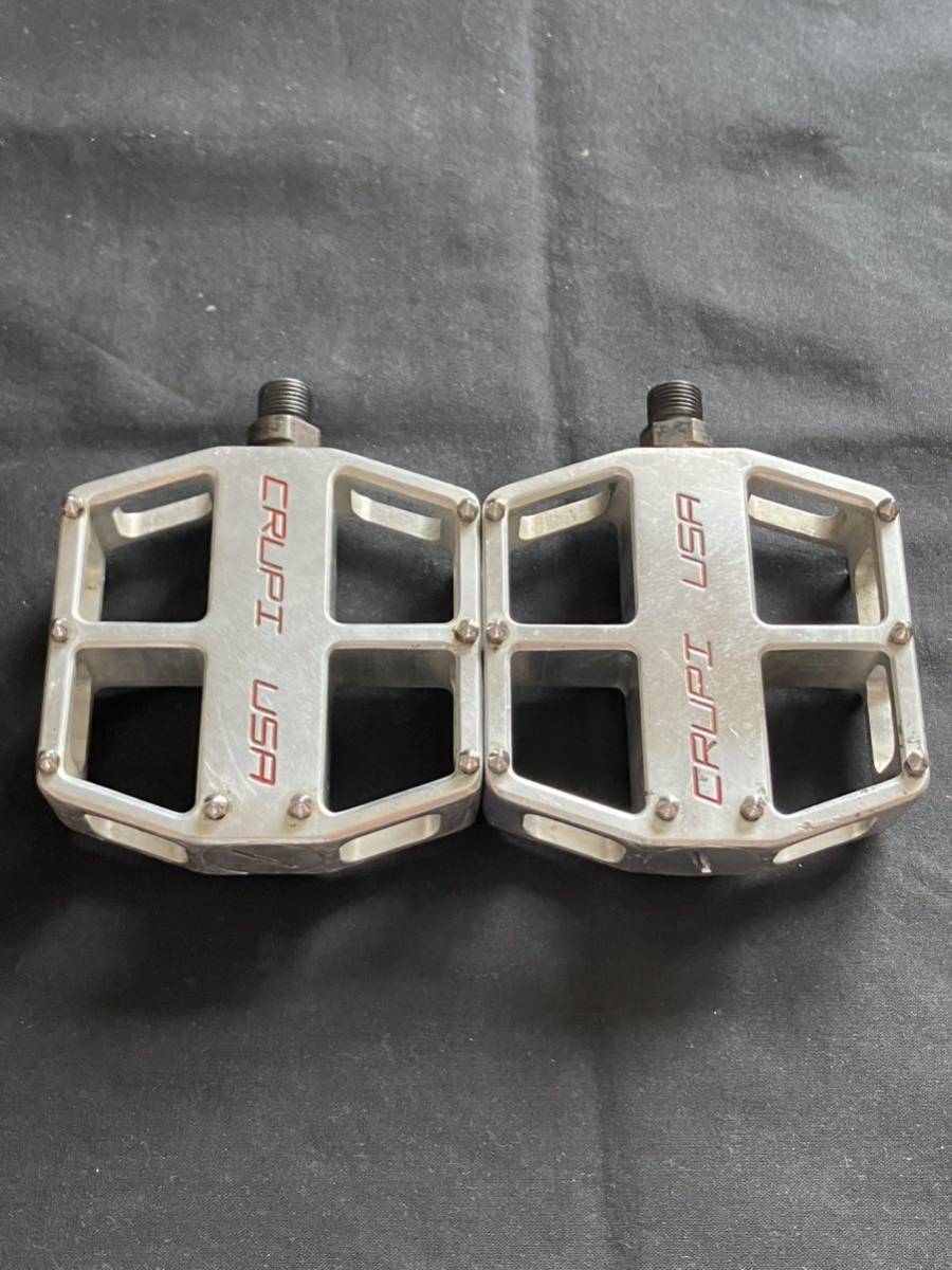 CRUPI USA クルッピ フラットペダル アルミ 9/16 アメリカ製 MADE IN