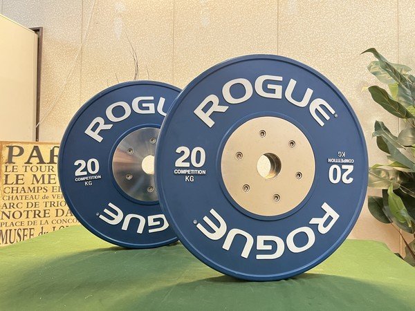 ヤフオク! - §綺麗【ROGUE ローグ バンパープレート20Kg×2