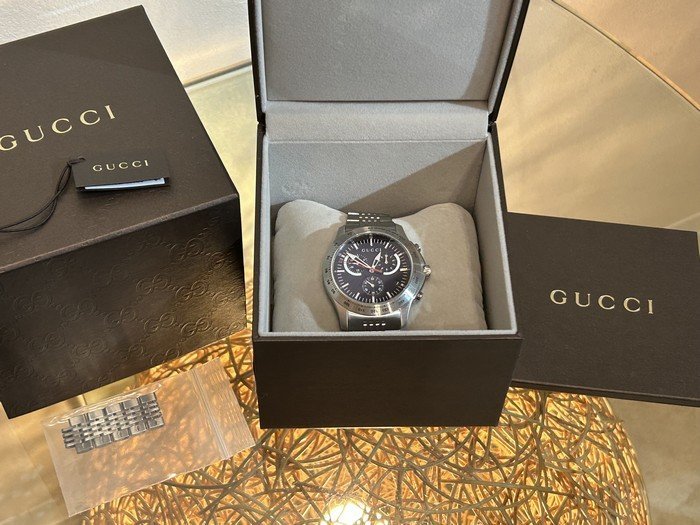 大特価新品 GUCCI グッチ 時計 Gタイムレス クロノグラフ メンズ