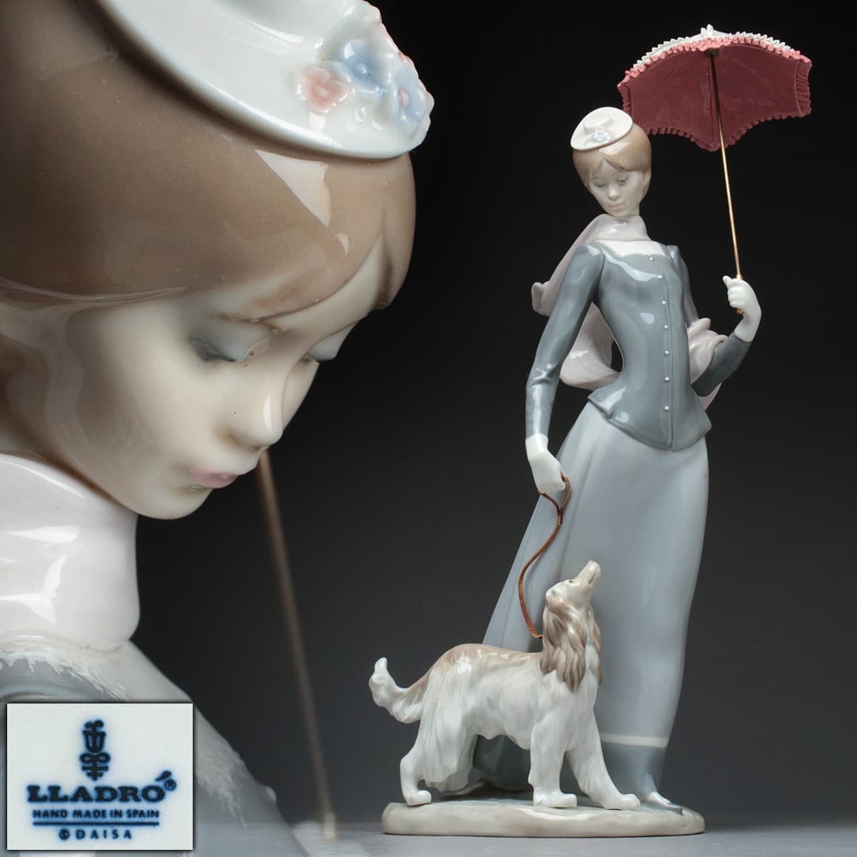 在庫処分大特価 リヤドロ LLADRO スペイン ショールの貴婦人 磁器人形