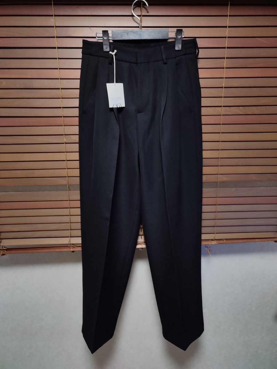 ZARA LIMITED EDITION ウール ワイドスラックス 黒|Yahoo ZARA LIMITED EDITION ウール ワイドスラックス 黒|Yahoo