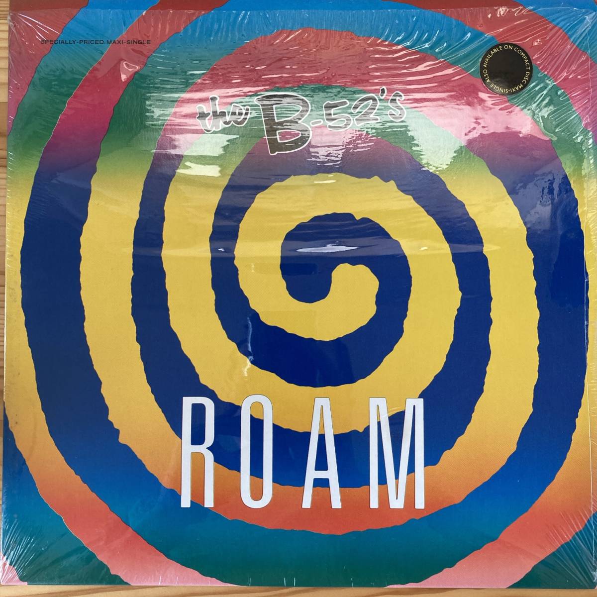 USオリジナル　12“ THE B-52’S / ROAM 9 21441-0 SRC刻印　シュリンク　ステッカー_画像1