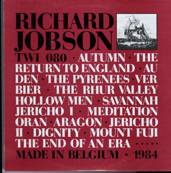 ベルギー盤LP！Richard Jobson / An Afternoon In Company 84年【Les Disques Du Crpuscule / TWI 080】Skids リチャード・ジョブソン_画像3