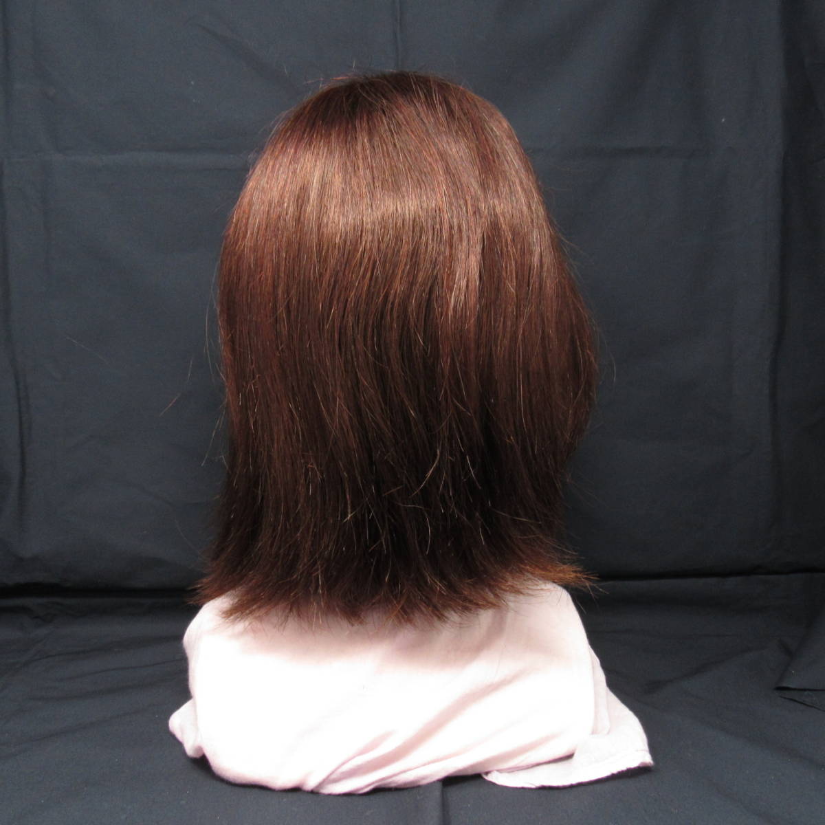 81-00013 [ outlet ] manner .. young lady medium full wig lady's red Brown 