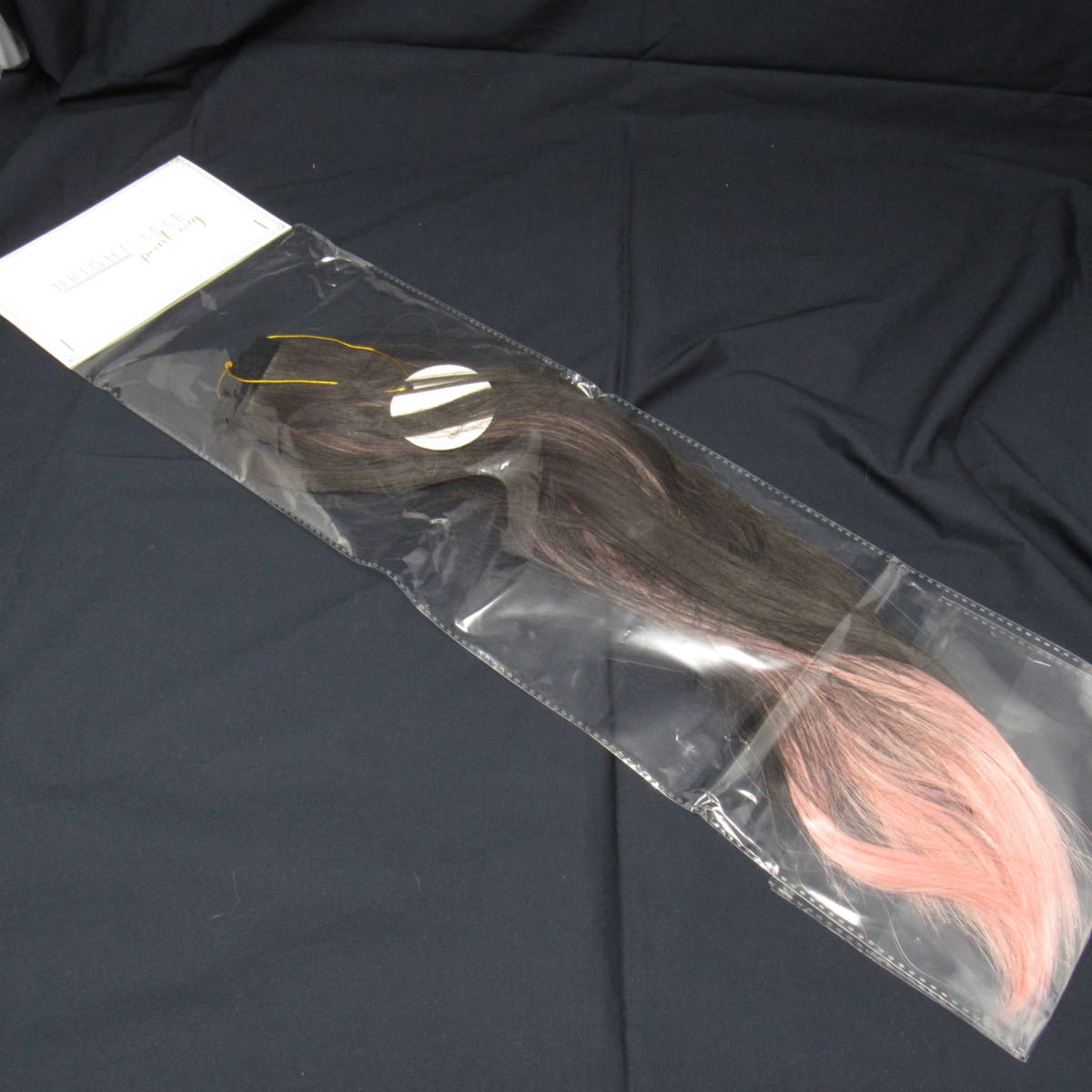82-00001 бесплатная доставка [ outlet ] яркий lala "конский хвост" градация парик растягивание женский черный розовый 