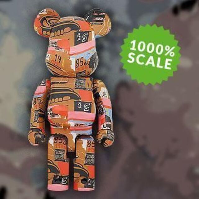 BE@RBRICK Andy Warhol × JEAN-MICHEL BASQUIAT #2 1000% ベア