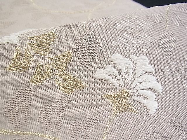 非売品 西陣 河村織物 河村つづれ 手織り 八寸名古屋帯 花唐草文