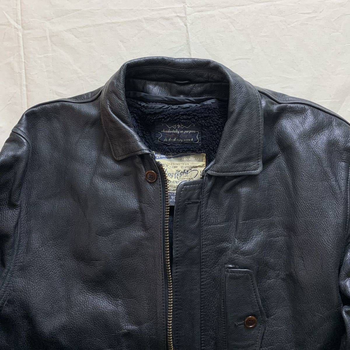 ParadiseMensWear(USA)ビンテージモーターサイクルレザーJKT