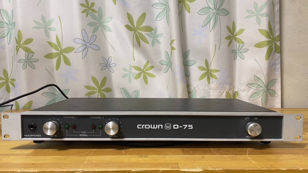 Crown(amcron) D-75 パワーアンプ MADE IN USA|楽器、器材 Crown(amcron) D-75 パワーアンプ MADE IN USA|楽器、器材
