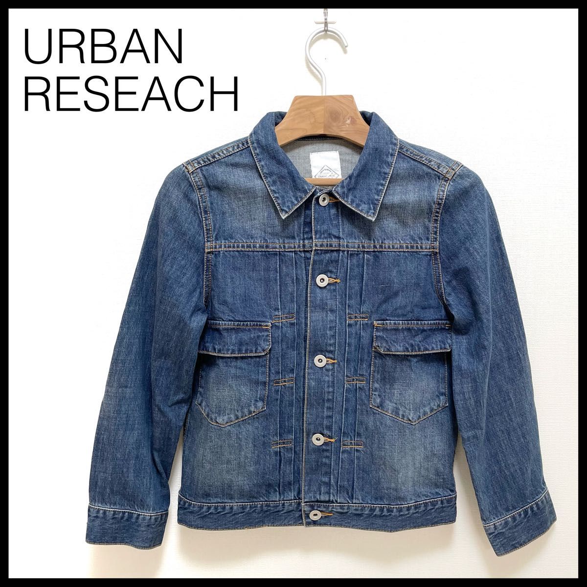 URBANRESEARCH アーバンリサーチ ジージャン Gジャン ミドル丈デニムジャケット インディゴ レディース ネイビー
