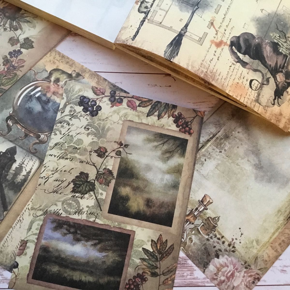 史上最も激安】 ☆6種類☆ 植物の書シリー.ズ 大容量 コラージュ 素材